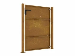 Hot Puerta de jardín de acero corten de 105 x 155 cm. Marru00f3n