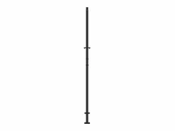 Online Puerta de jardín negra 105x205 cm diseño de hoja de acero Puerta De Entrada