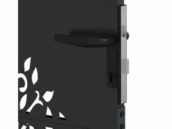 Puerta de jardín, Puerta de jardín 85x75 cm Diseño de árbol en acero Corten