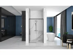 New Puerta De La Ducha Deslizante Solar 120 Black Mampara De Ducha