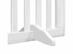 Sale Clicnbuy Puerta de perros plegable 15 paneles madera álamo blanca 750 cm Blanco