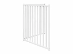 Online Clicnbuy Puerta de perros plegable 2 paneles madera abeto 160 cm Blanco