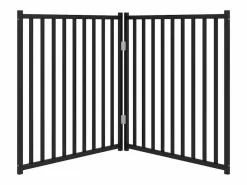 Clicnbuy Puerta de perros plegable 2 paneles madera abeto 160 cm