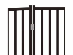 Clicnbuy Puerta de perros plegable 2 paneles madera abeto 160 cm