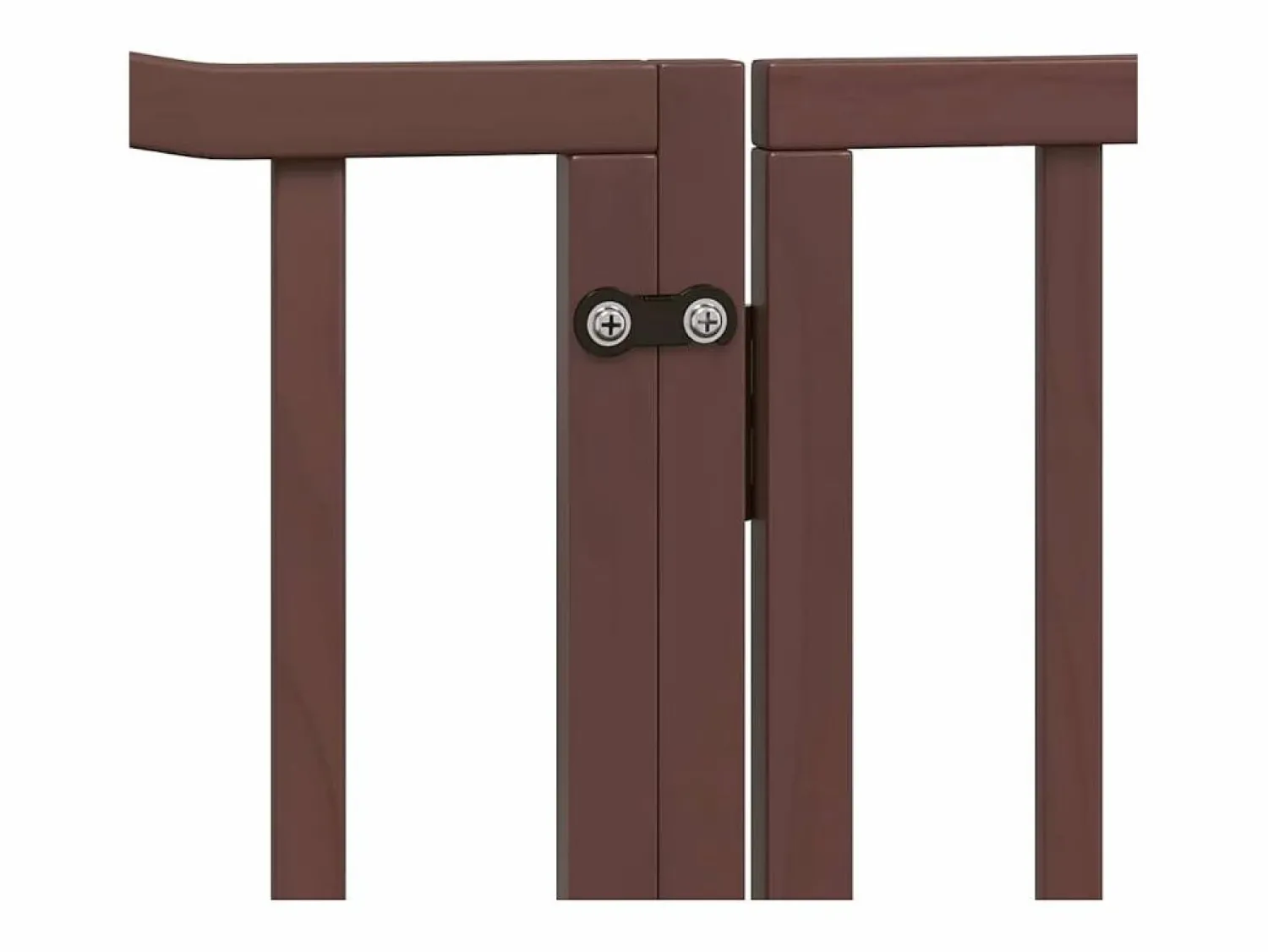 New Clicnbuy Puerta de perros plegable 6 paneles madera álamo marrón 480 cm Marru00f3n