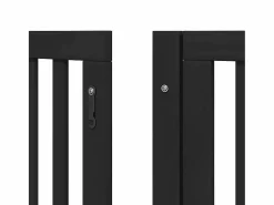 Sale Puerta de perros plegable 12 paneles madera álamo negra 600 cm Seguridad Para Mascotas
