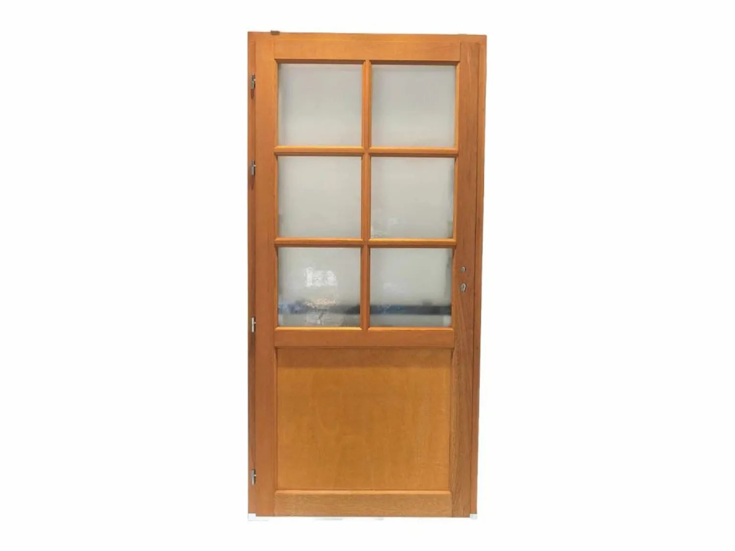 Puerta de servicio de madera esmaltada Naxos, Al.215xl.90 p. derecha + Mango Y Cañón (ref 01245F924) Tabla de Dimensiones sin manilla Puerta De Entrada