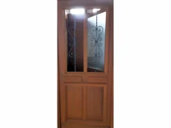 GD Menuiseries Puerta Entrada Madera Exo Modelo 'Carole' 200X80 Empuje Izquierdo (Medidas Tabla) sin manilla