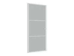 Puerta interior de vidrio y aluminio mate 93x201,5 cm ES890393