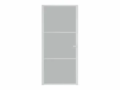 Puerta interior de vidrio y aluminio mate 93x201,5 cm ES890393