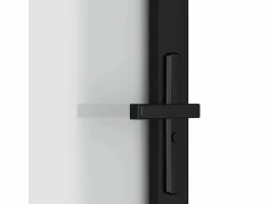 Clearance Puerta interior de vidrio y aluminio mate 76x201,5 cm ES878423 Negro