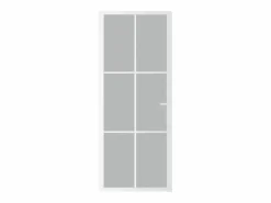 Sale Puerta interior de vidrio y aluminio mate 83x201,5 cm ES910936 Puerta Con Marco