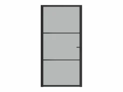 Puerta interior de vidrio y aluminio mate 102,5x201,5 cm ES251038