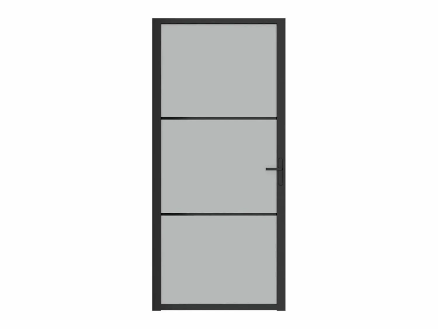 Sale Puerta interior de vidrio y aluminio mate 93x201,5 cm ES557722 Puerta Con Marco