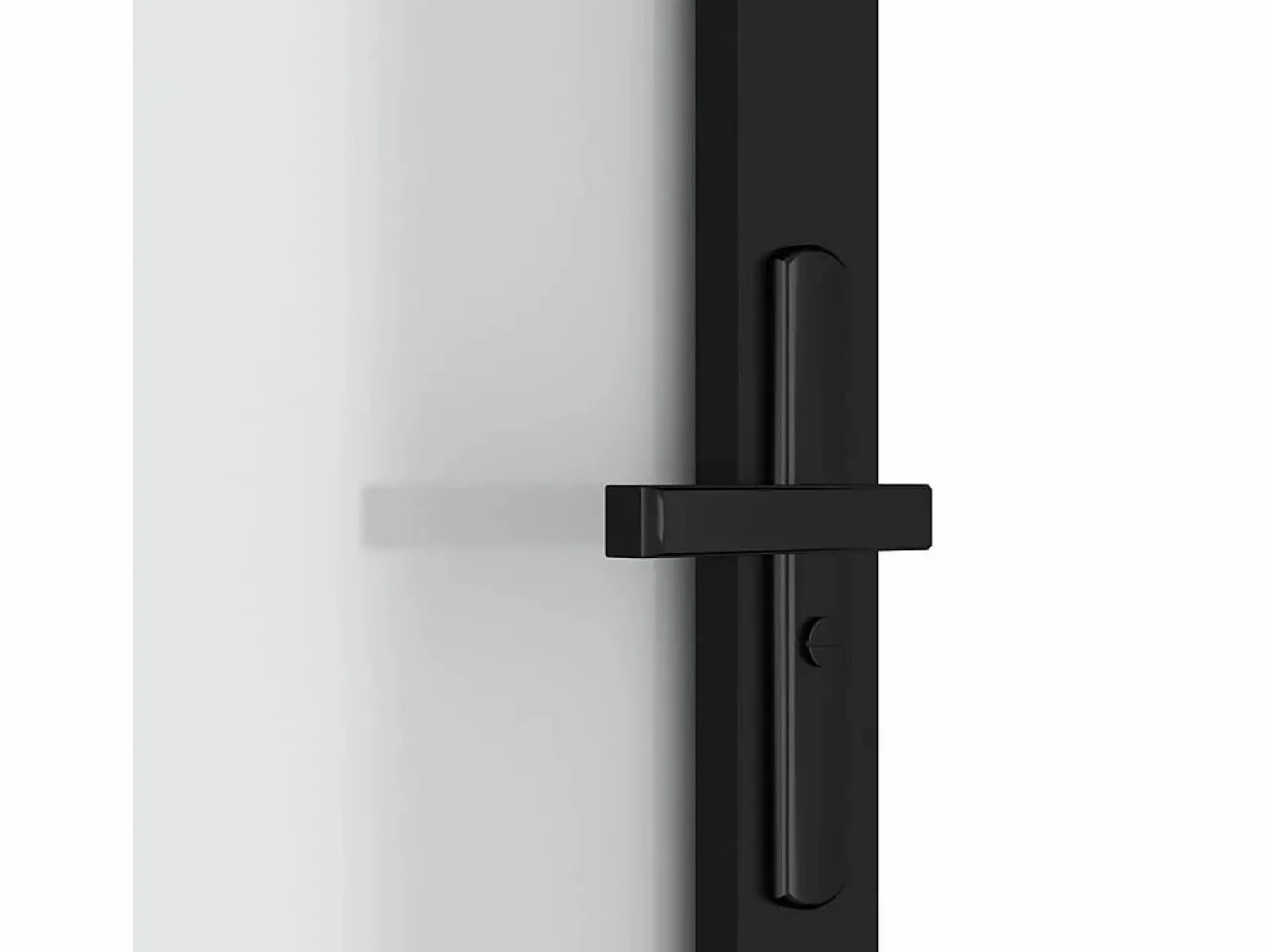 Sale Puerta interior de vidrio y aluminio mate 93x201,5 cm ES557722 Puerta Con Marco