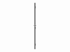 Clearance Puerta interior delgada negra vidrio y aluminio 76x201,5 cm ES773690 Negro
