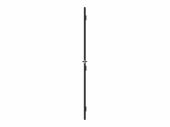 Puerta interior delgada negra vidrio y aluminio 76x201,5 cm ES897975
