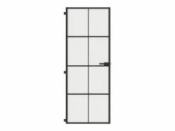Best Puerta interior delgada negra vidrio y aluminio 76x201,5 cm ES646277 Puerta Con Marco