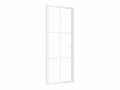 New Puerta interior vidrio EGS y aluminio 83x201,5 cm ES443223 Blanco