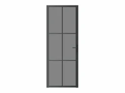 Puerta interior vidrio EGS y aluminio 76x201,5 cm ES528766