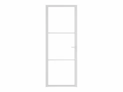 Online Puerta interior vidrio EGS y aluminio 76x201,5 cm ES541446 Blanco