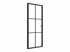 Puerta interior vidrio ESG y aluminio 76x201,5 cm ES416953
