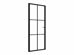 Puerta interior vidrio ESG y aluminio 83x201,5 cm ES820119