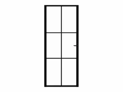 Puerta interior vidrio ESG y aluminio 83x201,5 cm ES820119