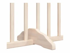 Online Puerta para perros plegable 12 paneles madera de álamo 960 cm Seguridad Para Mascotas