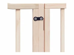 Online Puerta para perros plegable 12 paneles madera de álamo 960 cm Seguridad Para Mascotas