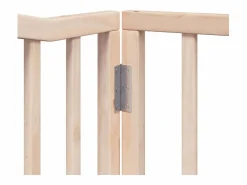 Online Puerta para perros plegable 12 paneles madera de álamo 960 cm Seguridad Para Mascotas