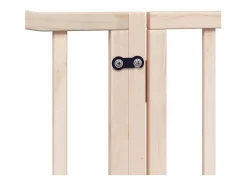 Hot Puerta para perros plegable 10 paneles madera de álamo 800 cm Seguridad Para Mascotas