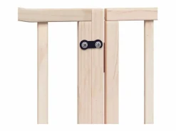 Online Puerta para perros plegable 4 paneles madera de álamo 320 cm Seguridad Para Mascotas