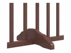 Online Clicnbuy Puerta para perros plegable 4 paneles álamo marrón roble 320 cm Marru00f3n