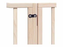 Clicnbuy Puerta para perros plegable 4 paneles madera de álamo 320 cm
