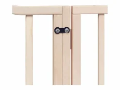 Sale Clicnbuy Puerta para perros plegable 8 paneles madera de álamo 640 cm Marru00f3n