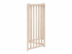 Sale Puerta para perros plegable de 3 paneles, 150 cm, madera maciza de abeto Seguridad Para Mascotas