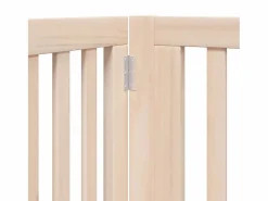 Outlet Puerta para perros plegable 6 paneles madera de álamo 480 cm Seguridad Para Mascotas