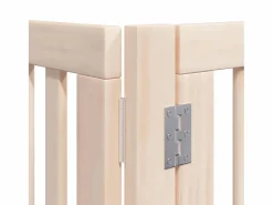 Outlet Puerta para perros plegable 6 paneles madera de álamo 480 cm Seguridad Para Mascotas