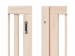 Outlet Puerta para perros plegable 6 paneles madera de álamo 480 cm Seguridad Para Mascotas