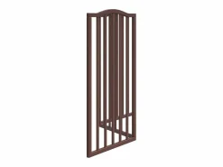 New Clicnbuy Puerta para perros plegable 3 paneles álamo marrón roble 150 cm Marru00f3n