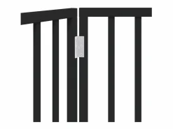 Best Puerta para perros plegable de 2 paneles, color , 160 cm, madera de álamo Seguridad Para Mascotas