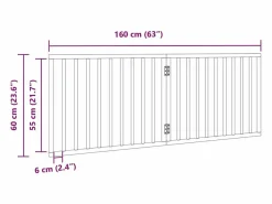 Best Puerta para perros plegable de 2 paneles, color , 160 cm, madera de álamo Seguridad Para Mascotas