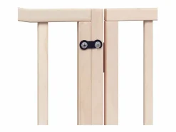 Clicnbuy Puerta para perros plegable 10 paneles madera de álamo 800 cm