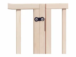 Clicnbuy Puerta para perros plegable 12 paneles madera de álamo 960 cm