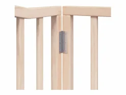 Clicnbuy Puerta para perros plegable 12 paneles madera de álamo 960 cm