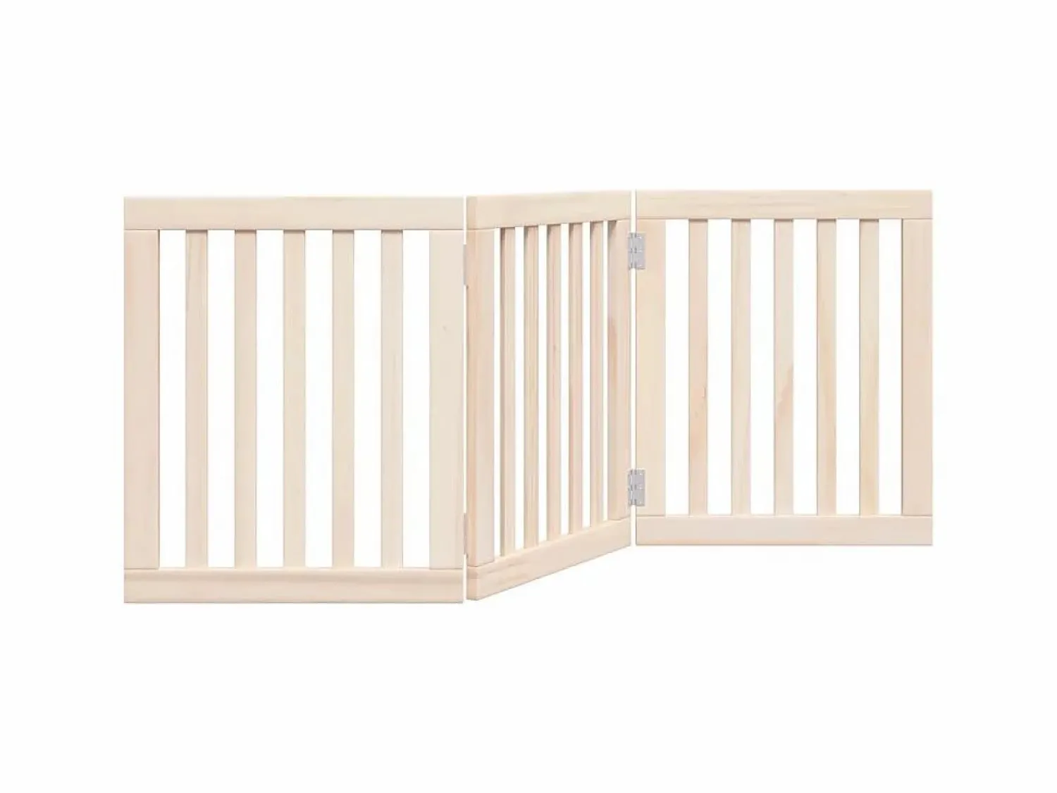 Online Puerta para perros plegable de 3 paneles, 150 cm, madera de álamo Seguridad Para Mascotas