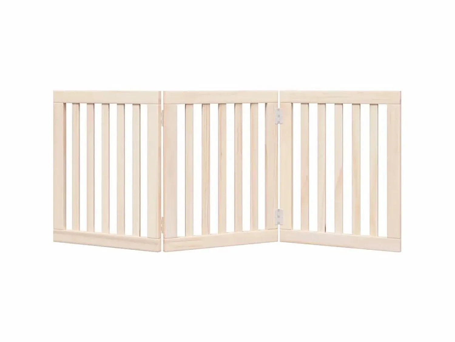 Online Puerta para perros plegable de 3 paneles, 150 cm, madera de álamo Seguridad Para Mascotas