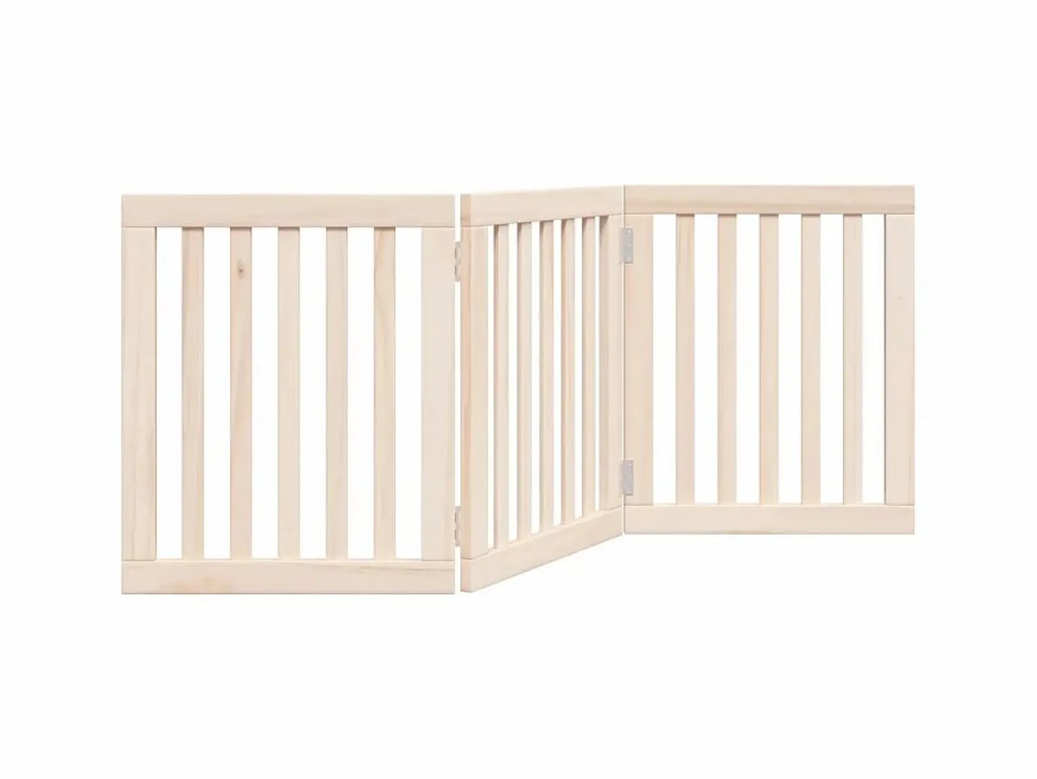 Online Puerta para perros plegable de 3 paneles, 150 cm, madera de álamo Seguridad Para Mascotas