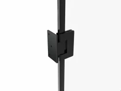 Vente-unique Puerta reversible de aluminio y vidrio templado sin marco - Alt. 204 x L83 cm - SEROTO